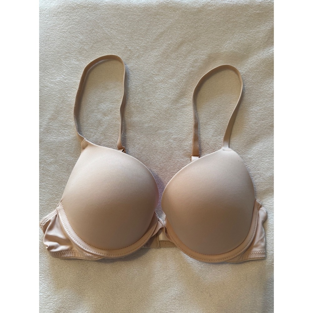 Victoria's Secret PINK Wear Everywhere Push-Up Bra 32B Nude Beige Pink